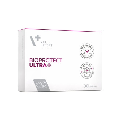 BioProtect ULTRA VetExpert, 30 tablete – suport digestiv pentru câini și pisici